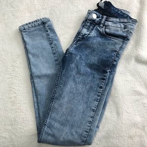 H&M acid wash skinny jeans